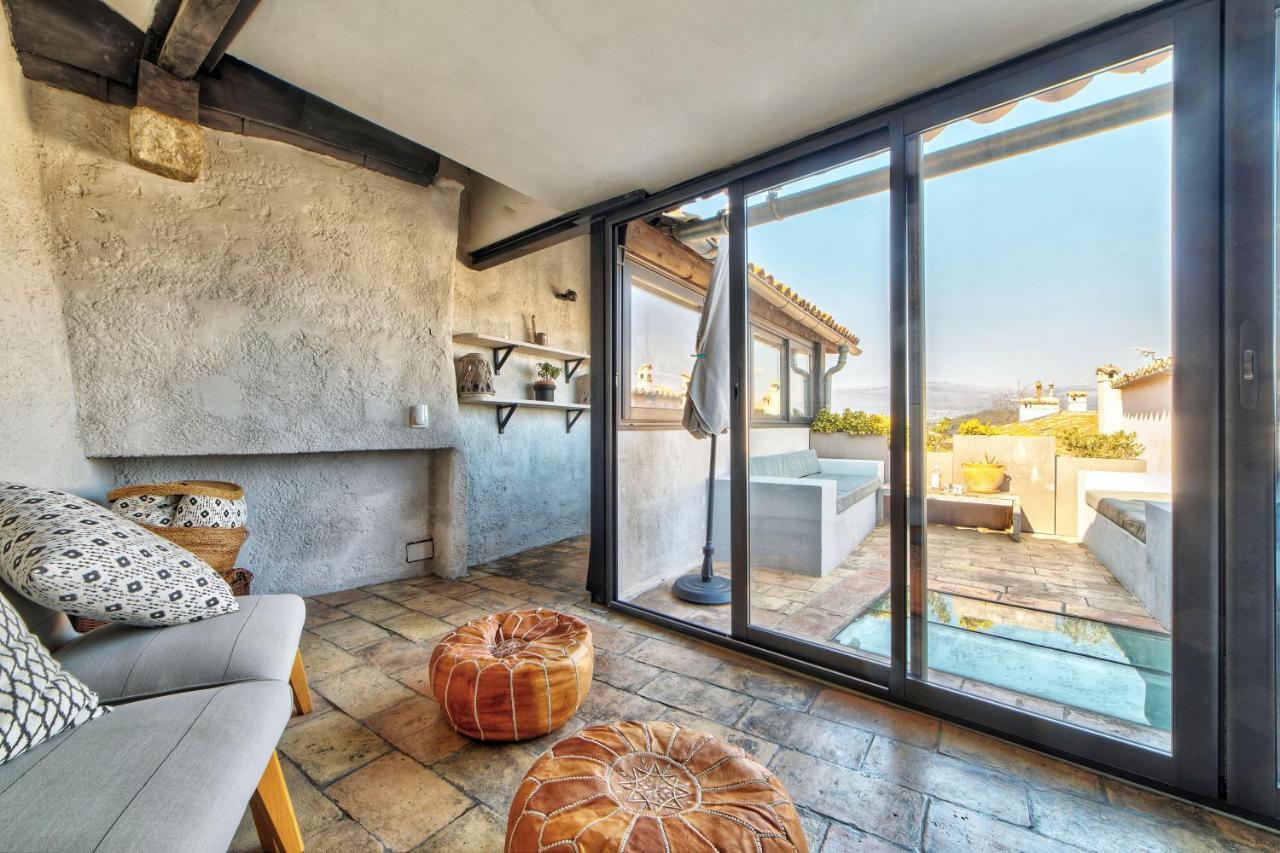 Townhouse Mougins In The Old Village, Fantastic View, Sea And Mountains Bagian luar foto